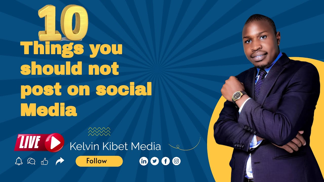 10 Things You Should Not post On Social Media Episode 1 - YouTube