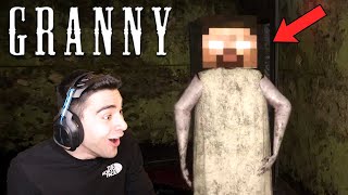 I TURNED GRANNY INTO HEROBRINE FROM MINECRAFT!!! - Granny Remake (Ending   Secret Easter Egg)