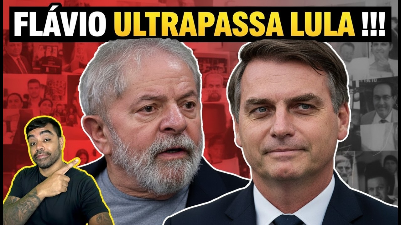 FLÁVIO ultrapassa LULA e deixa a ESQUERDA desesperada !!!