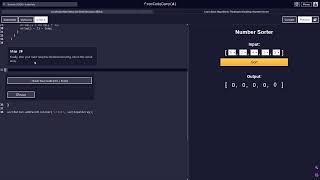 Basic Algorithmic Number Sorter 20