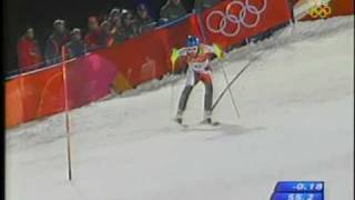 Benjamin Raich slalom gold run Torino 2006 screenshot 3