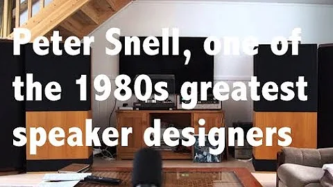 Reminiscing about the late great speaker designer ...