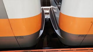 1103H E233系 H49編成 快速豊田行が国立駅1番線に入線するシーン