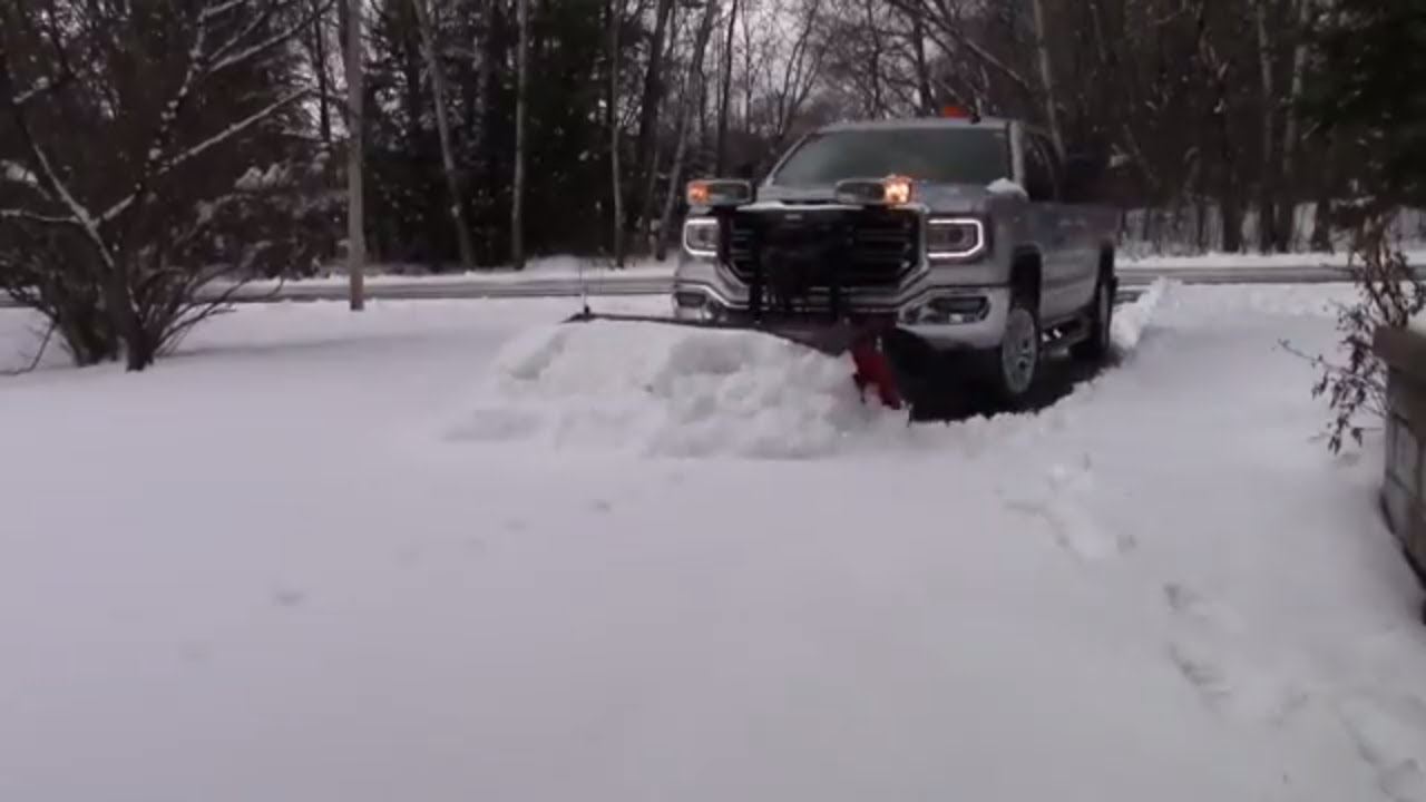 Plowing after a Huge April Snow Storm part IV the finish up - YouTube