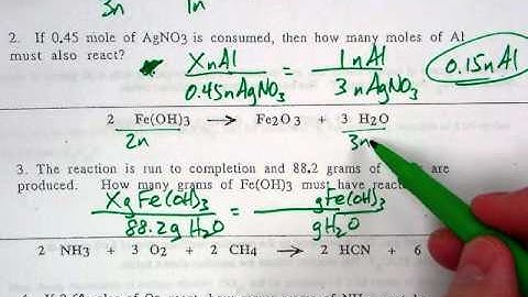 gram to gram stoichiometry using proportions