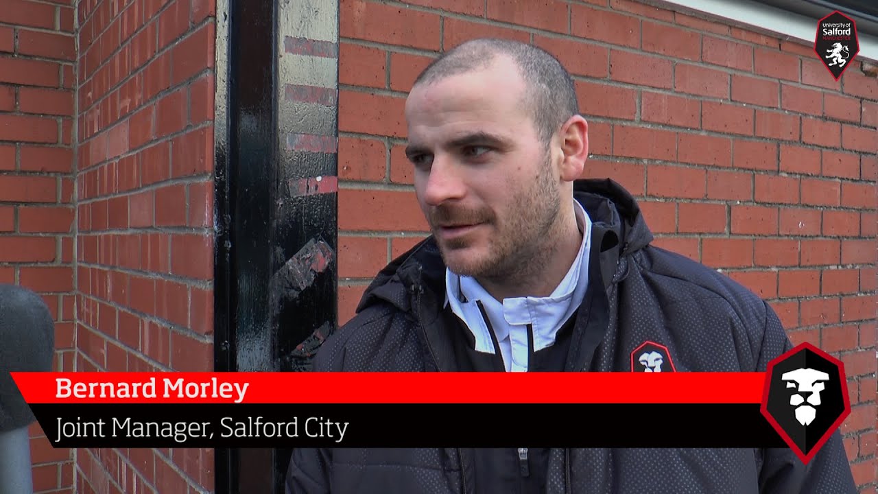 football score New Mills 0-3 Salford City - Bernard Morley post-match interview