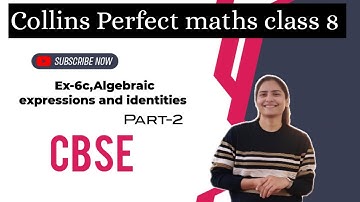 Ch-6,Algebraic expressions and identities Collins Perfect maths class 8 #cbsemaths #cbse #collins