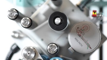 P100 Automatic Overhead Top/Lid Labelling Machine