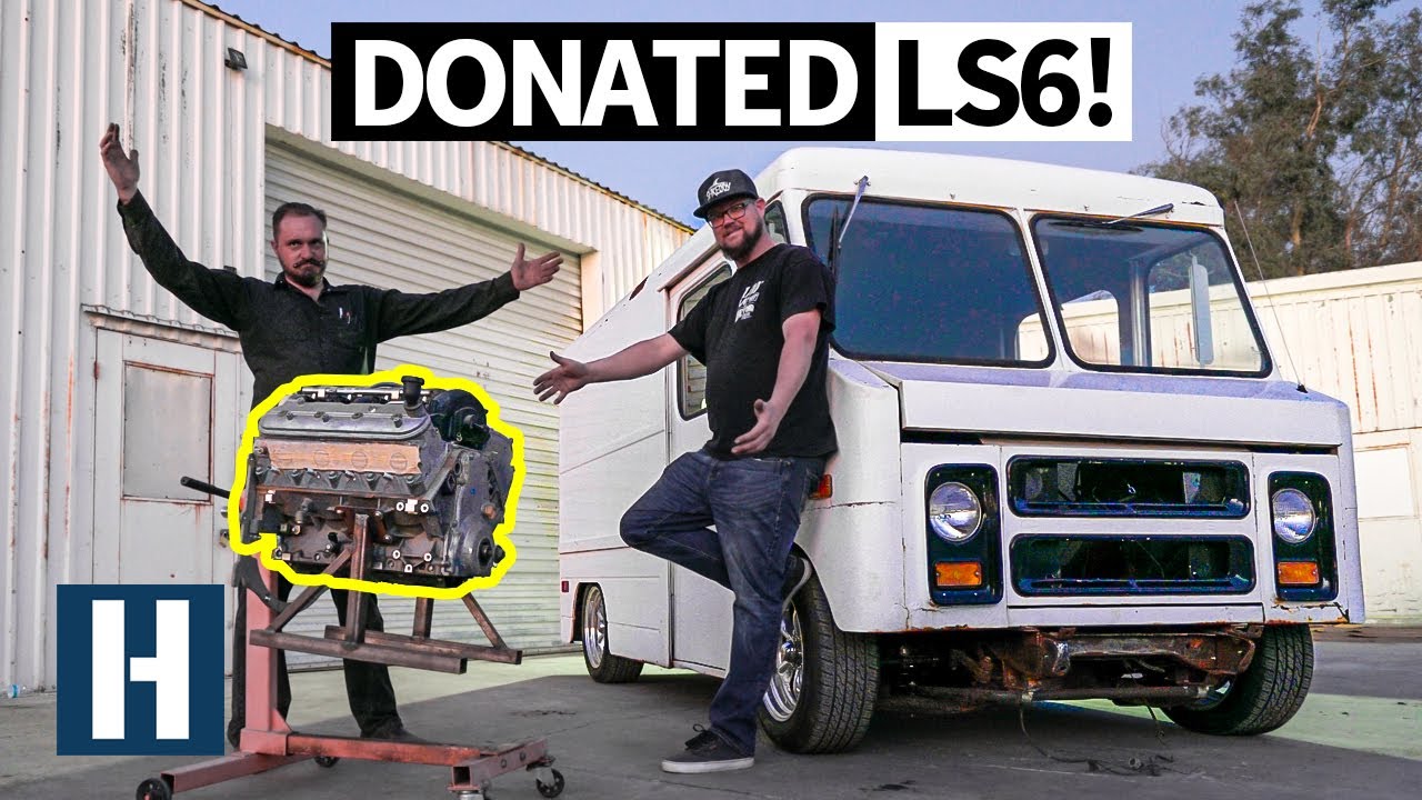 Quest For A 400hp Merch Store On Wheels Our Van Gets A Donated V8