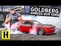 Goldberg Wrestles 1,200hp Worth of Dodge Challenger, Who Will Win??