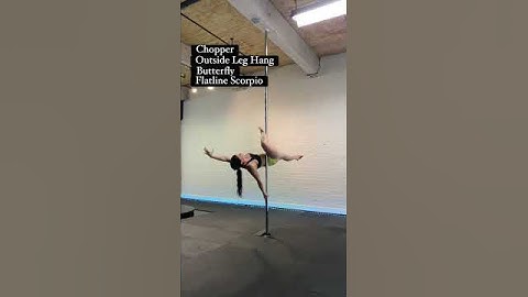 Intermediate Pole Dance Combo//  Static Pole Combo #polefitness #poledance