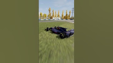 Testing F1 Car Cornering in Different Gravity #beamng #gaming