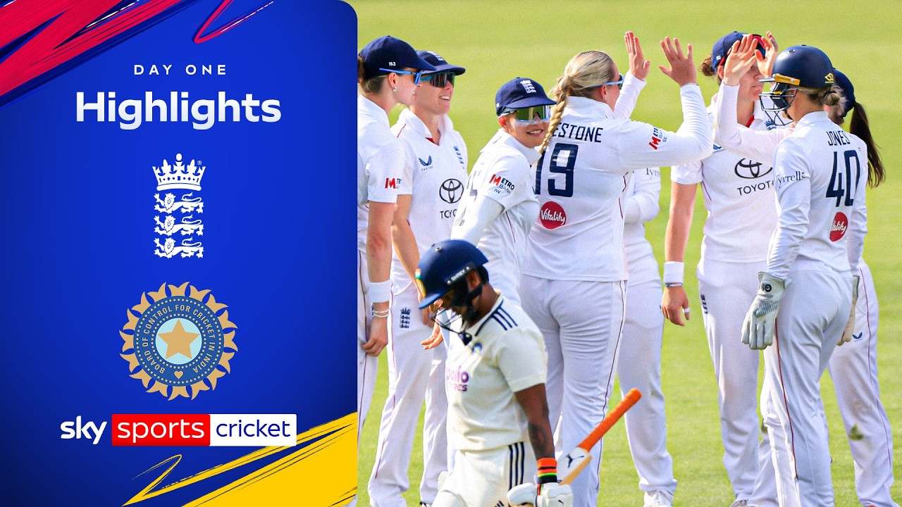 Ecclestone makes history at first Lord's Women's Test! 🏆 | England vs India | Day 1 Highlights