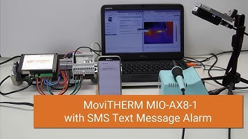 MoviTHERM MIO with FLIR AX8 and SMS alarm