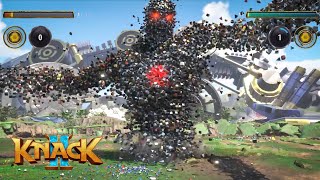 Knack 2 | 2 Player Chapter 15 THE ULTIMATE BATTLE Boss Fight (PS5) co-op Gameplay, Game Mode Hard