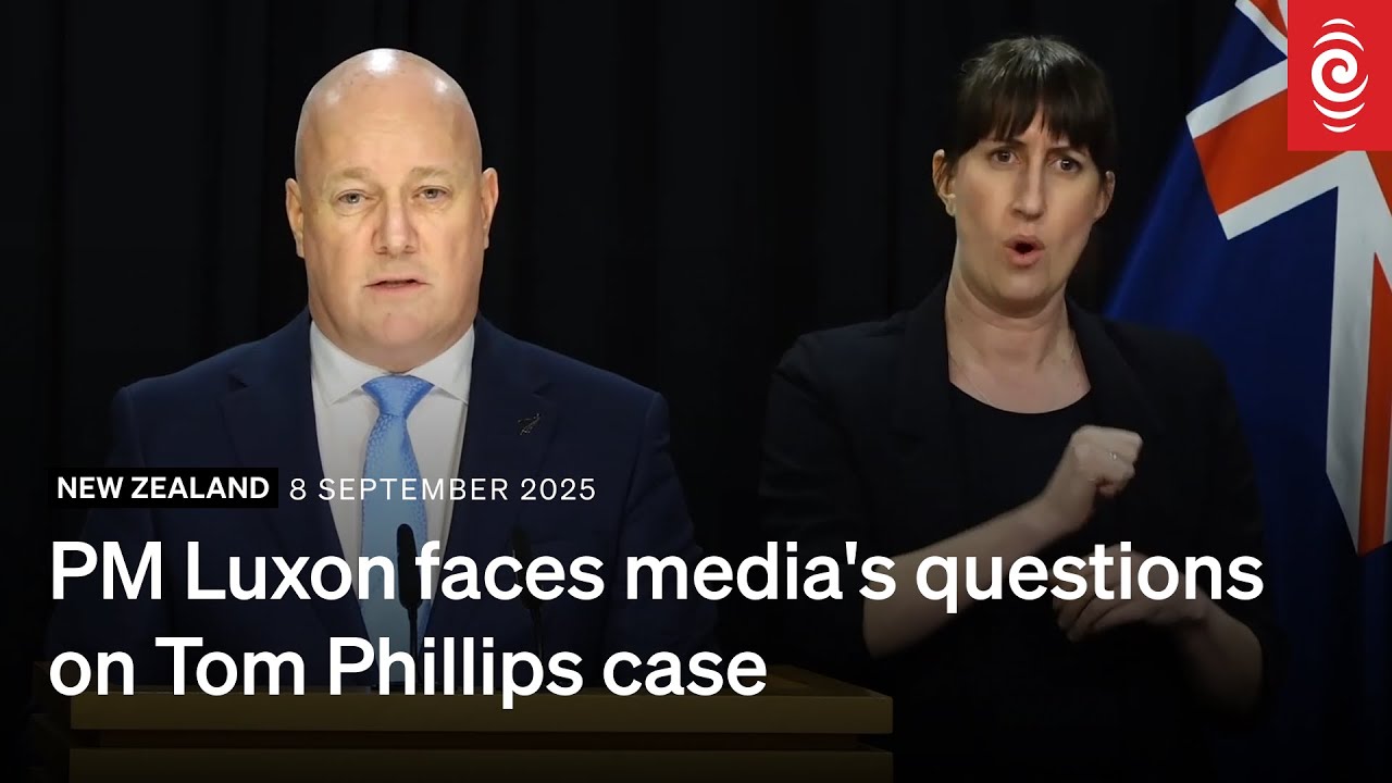PM Christopher Luxon faces media's questions on Tom Phillips case | RNZ ...