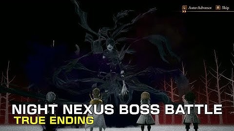Bravely Default 2 - Night Nexus Boss Fight (TRUE ENDING)