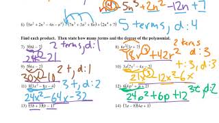 Math 3   Polynomial Functions 3 1