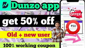 Dunzo app se order kaise kare | Dunzo new coupon code | dunzo get flat 50% off | Dunzo app kya hai