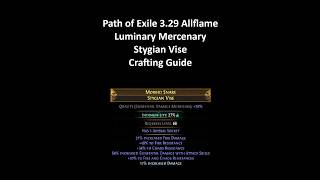 PoE 3.29 Luminary Mercenary Stygian Vise Crafting Guide