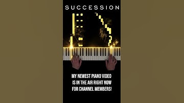 Thumbnail of Succession Theme Song Piano (Easy Version) #tvthemesongs #succession #nicholasbritell #easypiano