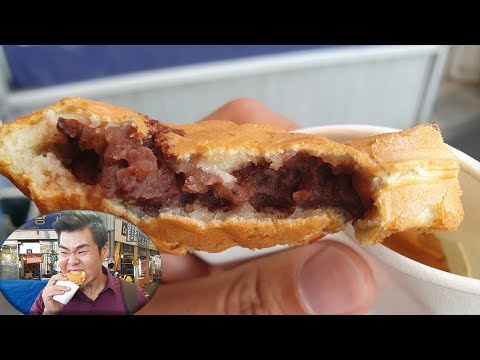 [4k] handmade Fish shaped bun - su jea bungeoppang - Korean street food (Seoul,  Kwang-Jang Market)