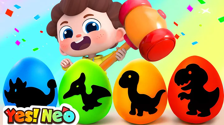Dino Surprise Eggs 🦖| T-Rex Roar! | Dinosaur Song | Nursery Rhymes &amp; Kids Songs |  | Yes! Neo