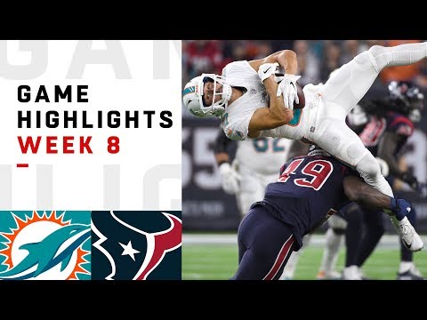 Dolphins vs. Texans Week 8 Highlights | NFL 2018