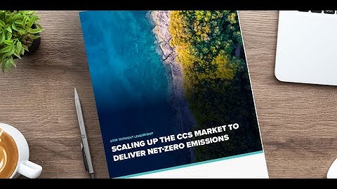 CCS Talks: Scaling up the CCS market to Deliver Net-Zero Emissions Trim