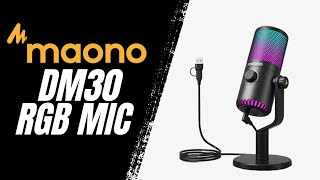 Maono DM30 RGB Mic Revisit #maonomic