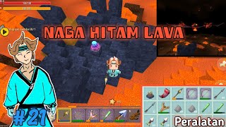 Mengalahkan Naga ke 2 (Naga Hitam Lava) - Mini world Indonesia Survival | Mr mini #21 screenshot 2