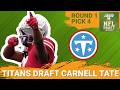 BREAKING: Tennessee Titans Select Carnell Tate 4th Overall | Cam Ward Gets A WEAPON