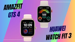 Huawei Watch Fit 3 Vs Amazfit GTS 4 🔥 Full Compare & Specs