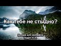 Как тебе не стыдно? Плетт П.П. Беседа для молодёжи. МСЦ ЕХБ