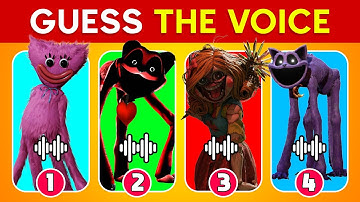 Guess The Poppy Playtime Chapter 3 Monsters by Their Voice 🎤😺 |Smiling Critters, CatNap, Dogday