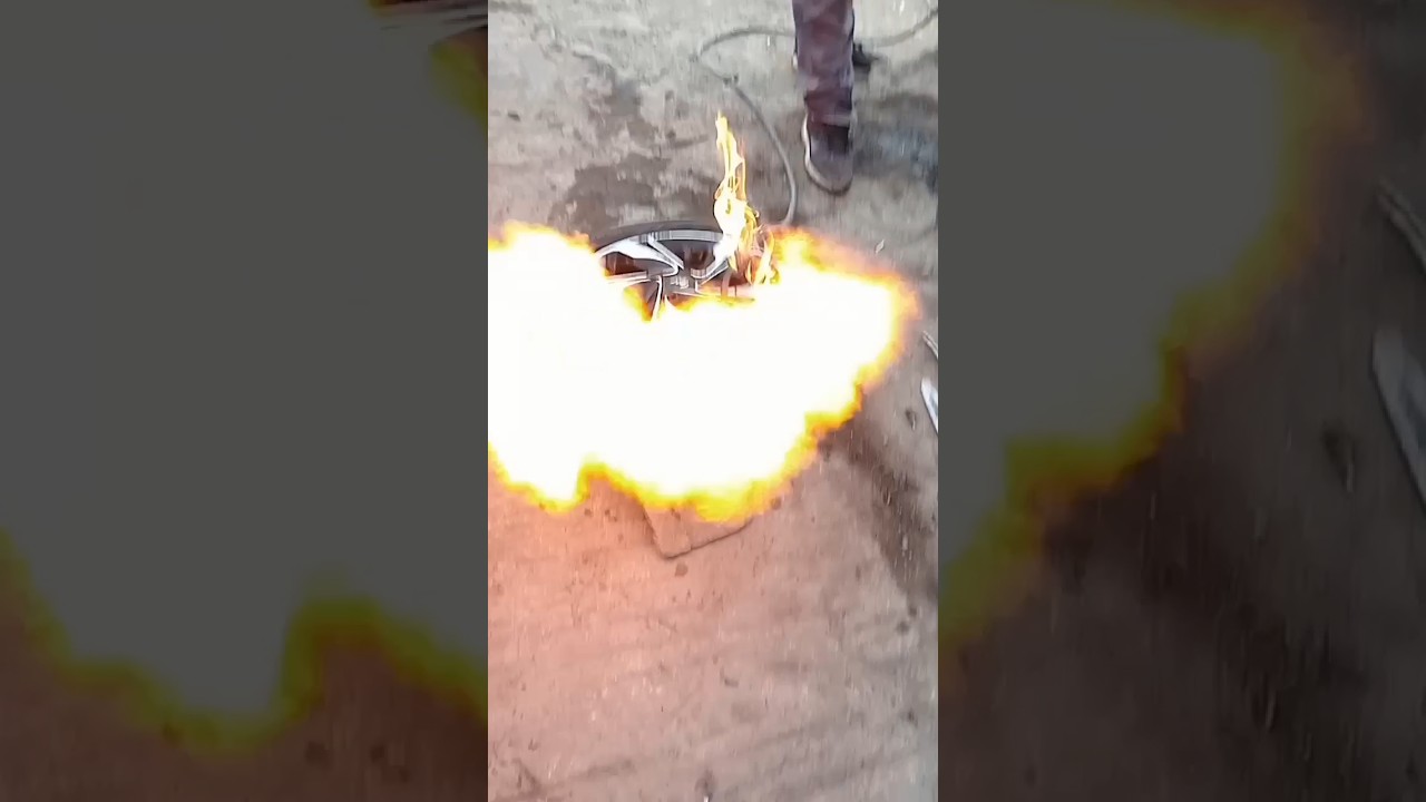 fitting Tricky car tyre bead with fire 🔥🔥🔥