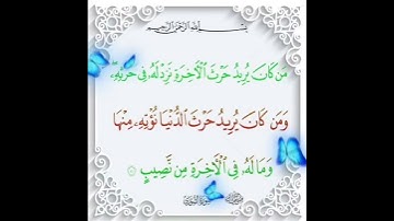 سورة الشورى الآية ( 20 )