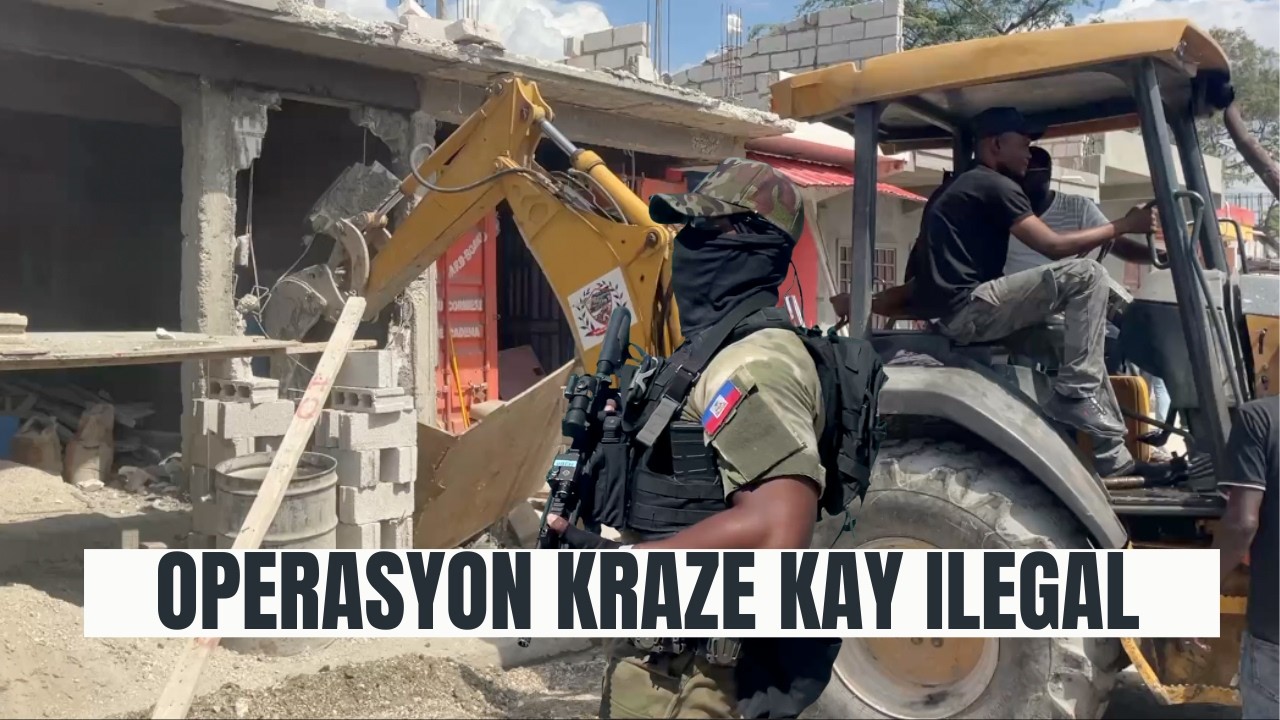 FLASH! Lapolis ak majistra ap mennen Gwo operasyon pou kraze kay Ilegal sou totwa Komin Taba a