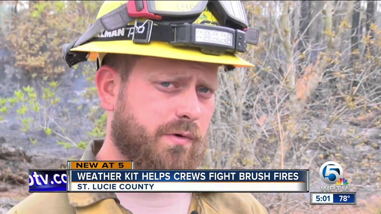 Weather kit helps crews fight brush fires - YouTube