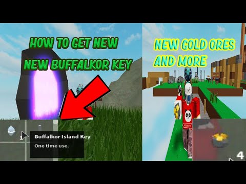 How To Get New Buffalkor Key And Gold Ores Skyblock New Update Youtube - roblox make clothes romes danapardaz co