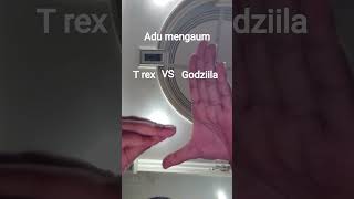 godziila vs t rex adu mengaum roar #dinosaur #godzilla