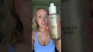 NEW beach skin shimmering body oil from Phlur Fragrances ☀️🌊🏝️✨ #bodyoil #phlurfragrance #phlur