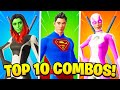 10 CLEAN SUPERHERO SKIN COMBOS in FORTNITE