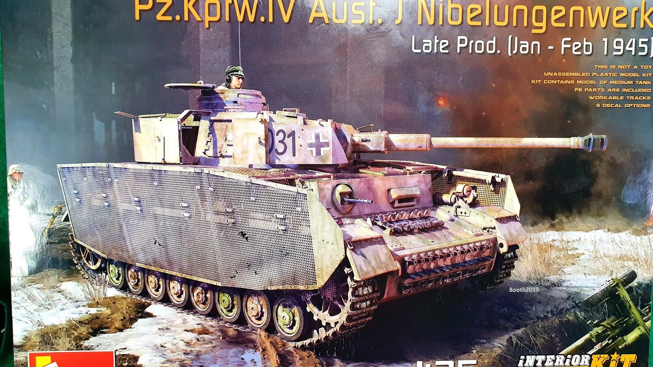Pz.Kpfw. IV Ausf.J Nibelungwerk, Interior Kit MiniArt 35342 In-box
