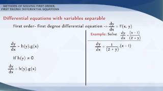 9-5-1  Differential Equations - Methods of Solving First Order-Variable Separable (Part 4)