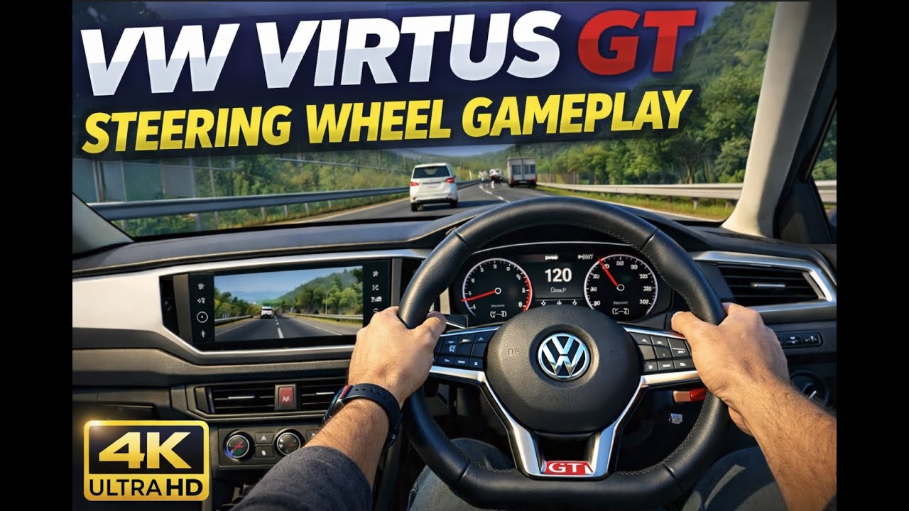Volkswagen Virtus Steering Wheel Gameplay | Assetto Corsa Realistic Drive