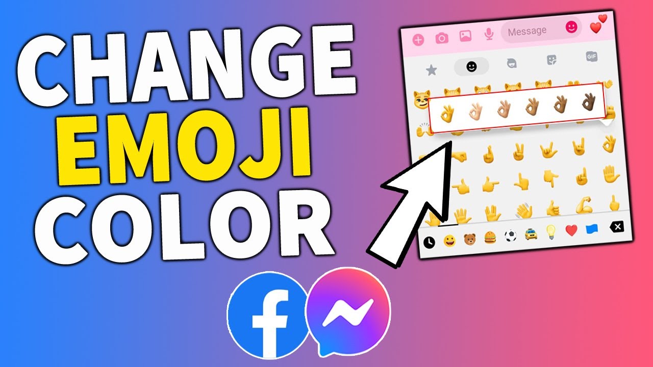 How to change Messenger emoji color on mobile [UPDATE 2024] - YouTube