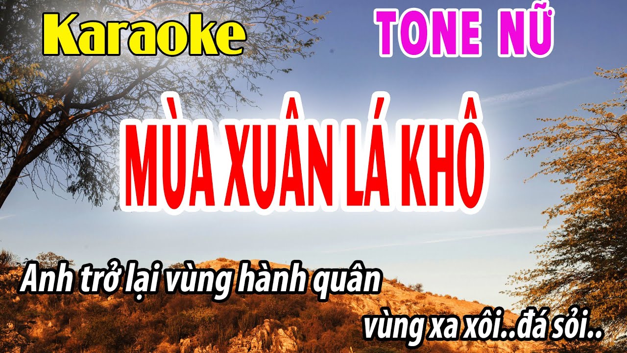Mùa Xuân Lá Khô Karaoke Nhạc Sống Tone Nữ | Fm | Beat Dễ hát | Đời Sống Và Âm Nhạc