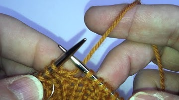 1x1 ribbing Left Handed