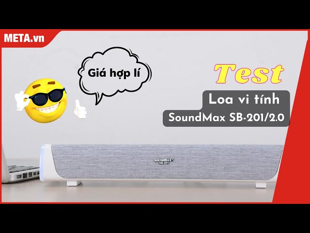 Test loa vi tính SoundMax SB-201/2.0 giá rẻ, chơi nhạc hay, kết nối với Tivi, máy tính, điện thoại